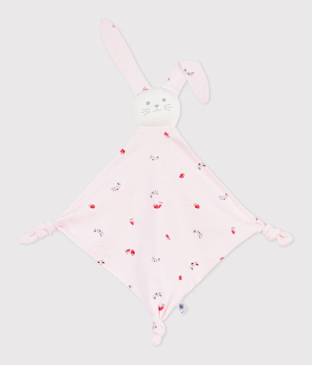 Doudou in cotone con stampa a fiori neonato rosa/multicolore