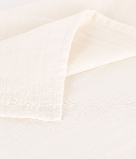 MUSSOLE BIANCHE NEONATO IN GARZA DI COTONE bianco MARSHMALLOW
