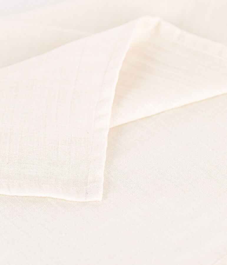 MUSSOLE BIANCHE NEONATO IN GARZA DI COTONE bianco