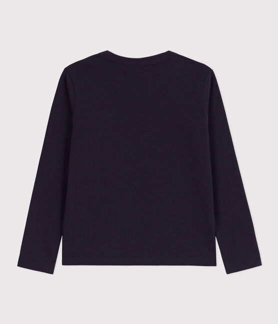 T-shirt maniche lunghe bambino blu SMOKING