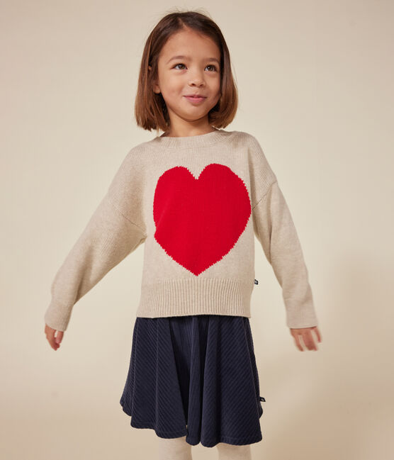 Maglione in misto lana e cotone bambina  AVALANCHE/ CORRIDA