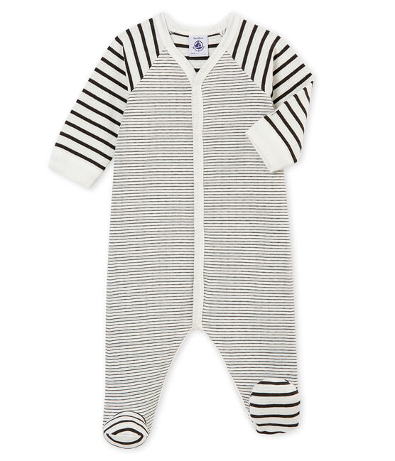 Tutina per bebé maschio bianco MARSHMALLOW/grigio CAPECOD