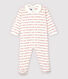 Tutina pigiama Petit Bateau "Je T'aime" bebè femmina in jacquard