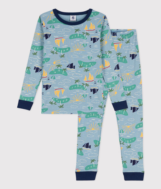 Pigiama aderente in cotone con fantasia esploratore per bimbi, unisex ENNEIGE/ MULTICO
