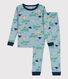 Pigiama aderente in cotone con fantasia esploratore per bimbi, unisex