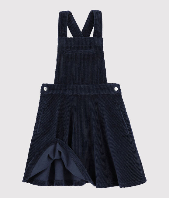 Abito salopette bambina blu SMOKING
