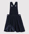 Abito salopette bambina blu SMOKING