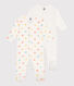 Set di 2 pigiami in cotone con stampa neonato