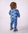Set felpa e pantaloni in cotone con stampa animalier neonato blu/multicolore