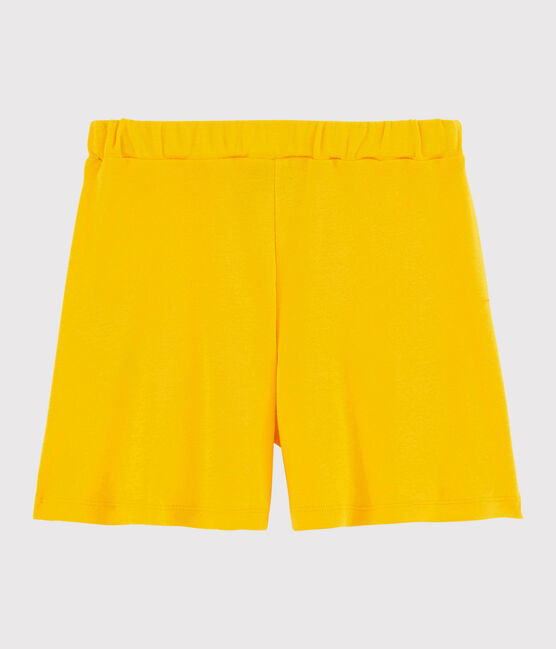 Shorts in cotone bambina giallo JAUNE