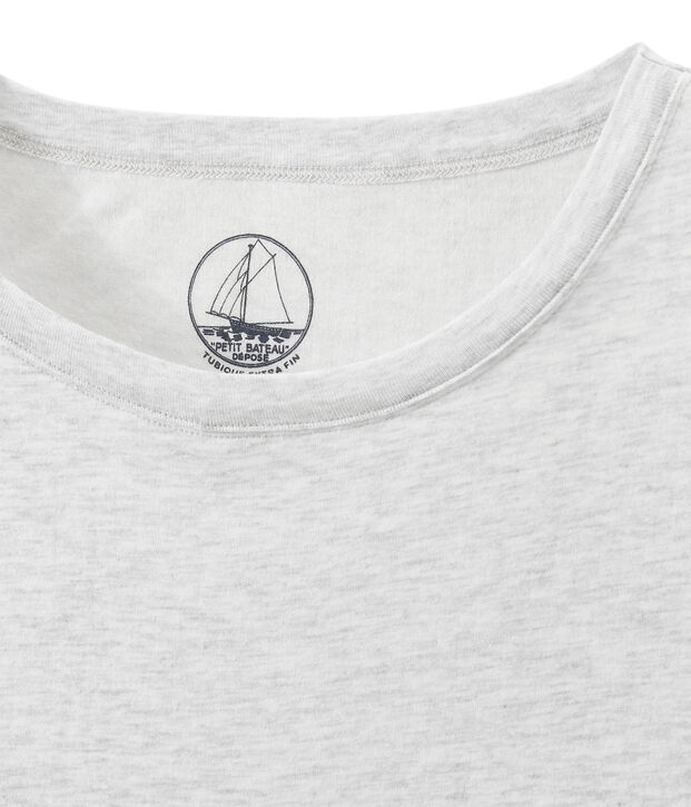 Topdonna in cotone tubique leggero grigio