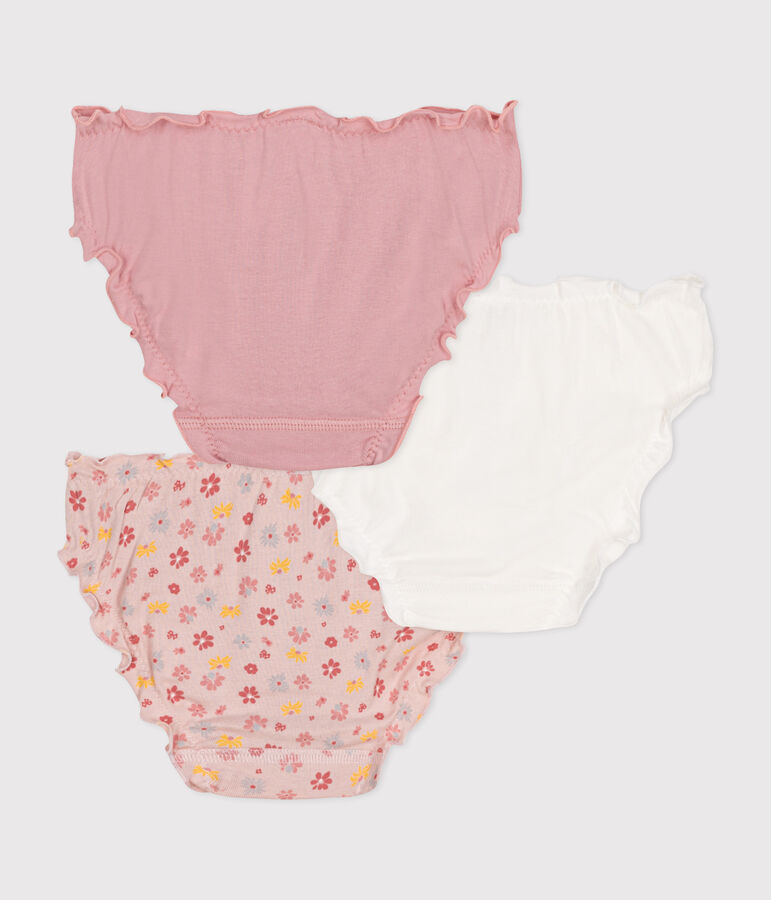 Confezione da 3 slip con arricciature in cotone bambino variante 1