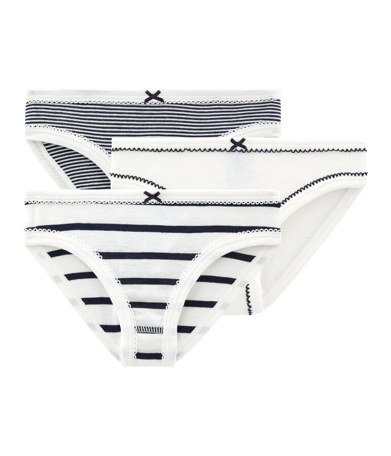 Trio slip bambina multicolore