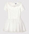 Abito da cerimonia in raso e tulle bambina bianco MARSHMALLOW
