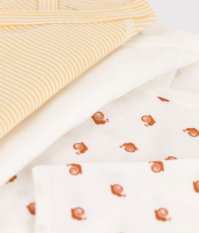 Confezione da 3 body a maniche lunghe beb&egrave; in cotone multicolore