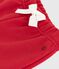 Pantaloni in cotone tinta unita neonato rosso POMPEI