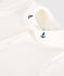 Tutina in cotone per neonati con colletto ricamato bianco MARSHMALLOW