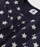 Pigiama bambino unisex in tubique a stelle blu SMOKING/bianco MARSHMALLOW