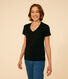 T-shirt LE DROIT scollo a V in cotone Donna