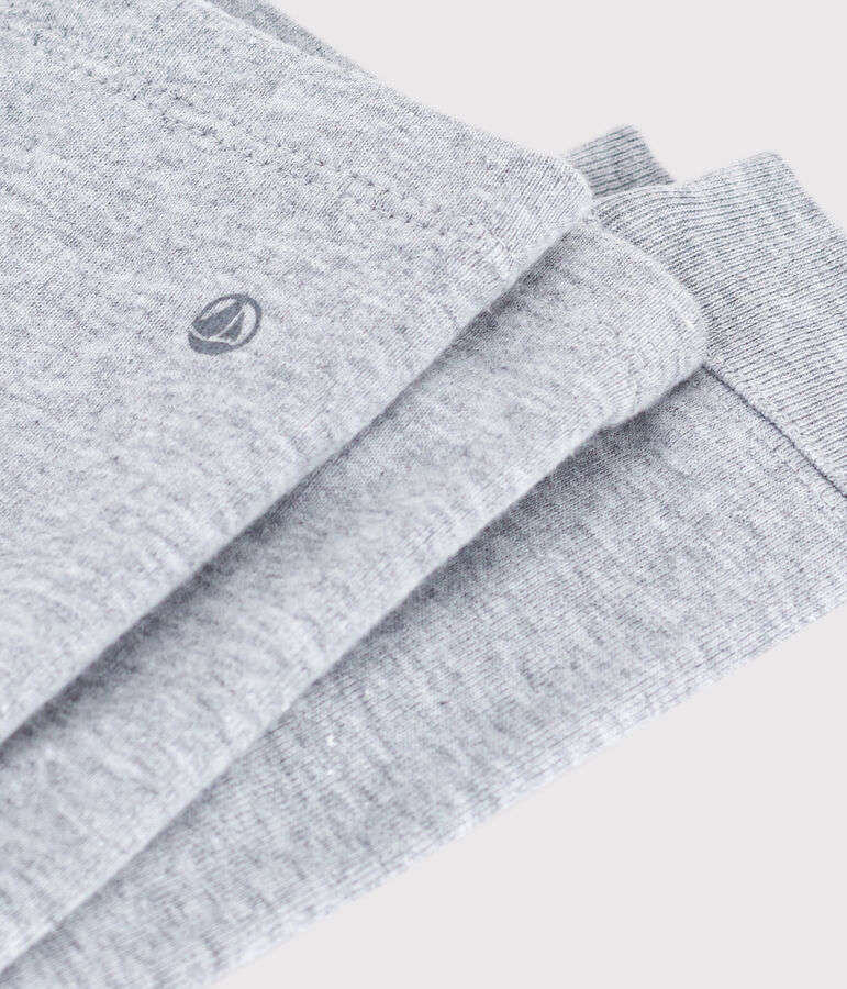 Leggings in cotone tinta unita neonato grigio