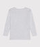 T-shirt bambina a maniche lunghe in cotone grigio POUSSIERE CHINE