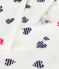 Vestaglia in pile con stampa bambino bianco MARSHMALLOW/bianco MULTICO