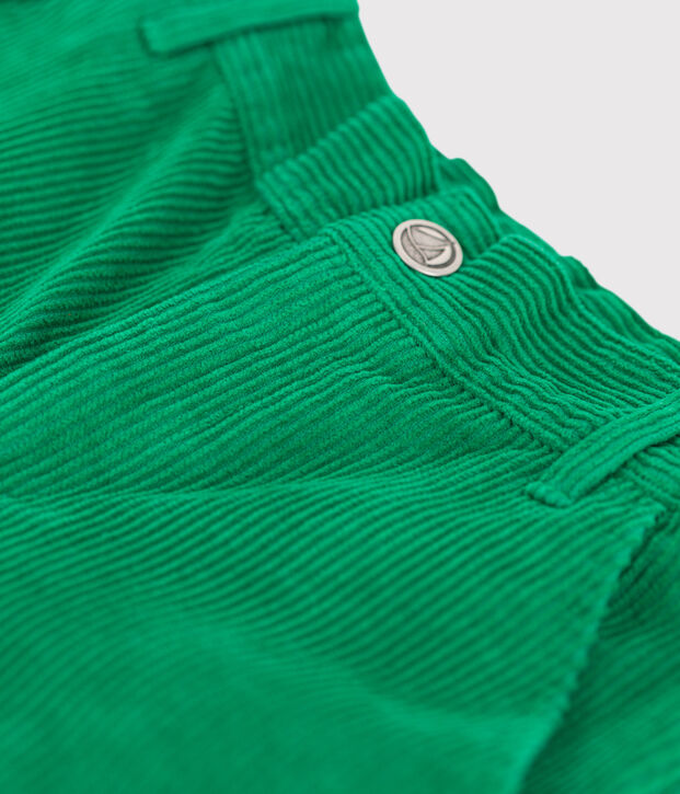 Pantaloni in velluto a costine bambina MATCHA