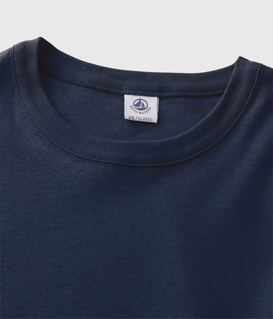 T-shirt girocollo iconica in cotone Donna blu SMOKING