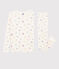 Pigiama snugfit fantasia uccello bambina a costine bianco MARSHMALLOW/bianco MULTICO