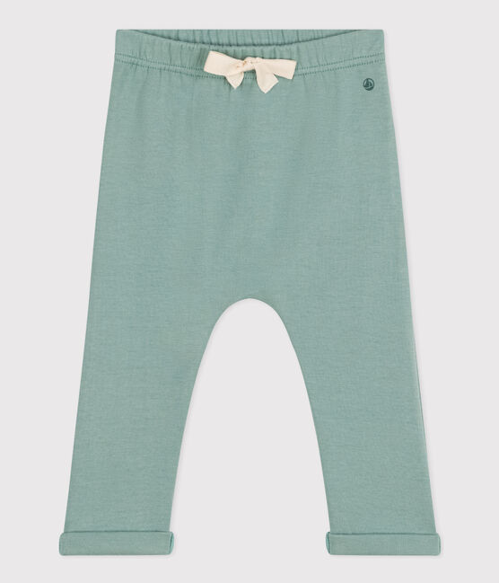 Pantaloni in jersey spesso per bebè verde PAUL
