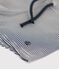 Shorts mare in materiale riciclato per bebè blu MEDIEVAL/bianco MARSHMALLOW