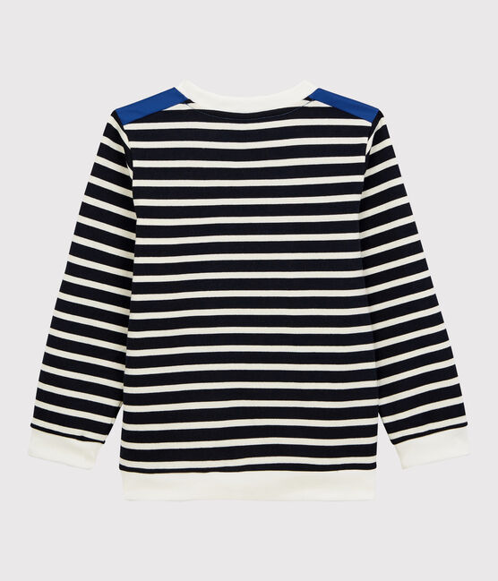 Felpa in jersey bambino blu SMOKING/bianco MARSHMALLOW