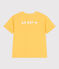 T-shirt a maniche corte in cotone con stampa bambino giallo ORGE