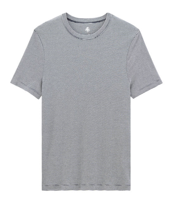 T-shirt maniche corte girocollo uomo blu SMOKING/bianco MARSHMALLOW