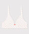 Reggiseno imbottito bambina stampato bianco ECUME/rosa VENUS/ MULTICO