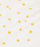 Camicia da notte a manica corta con soli bambina in cotone bianco MARSHMALLOW/ ORGE