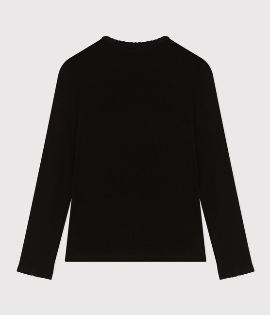 T-shirt L'ICONIQUE cocotte in cotone Donna nero NOIR
