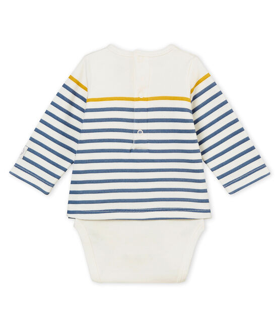 Body tee-shirtML per bebé maschio bianco MARSHMALLOW/bianco MULTICO