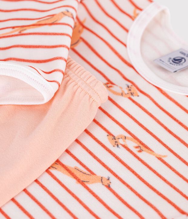 Pyjama  en velours bianco/rosa/multicolore