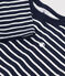 T-shirt a maniche lunghe in tubique bambino blu SMOKING/bianco MARSHMALLOW