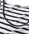 Canottiera iconica in lino a righe Donna bianco LAIT/blu SMOKING