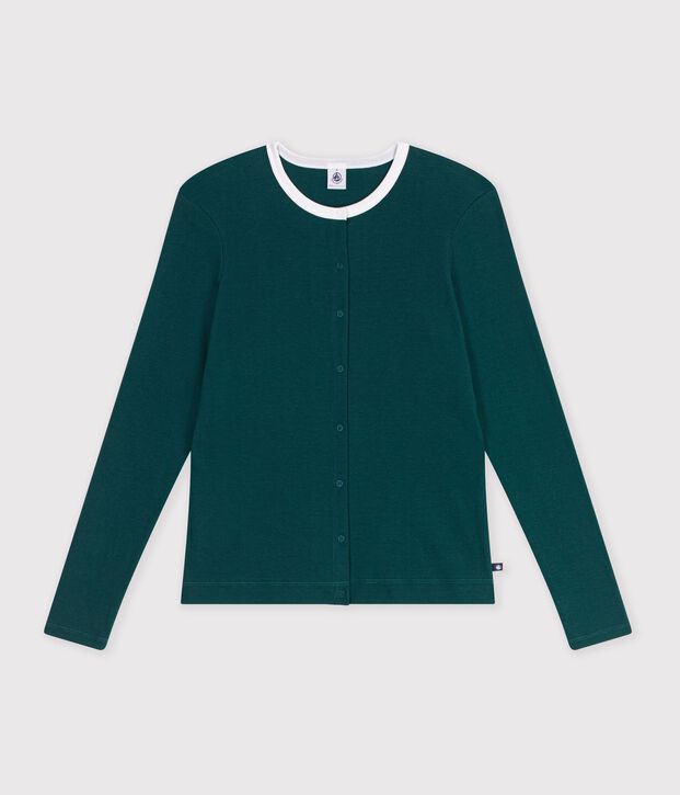 Cardigan in cotone tinta unita donna TREE