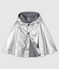 Mantella idrorepellente bebè femmina/maschio grigio ARGENT