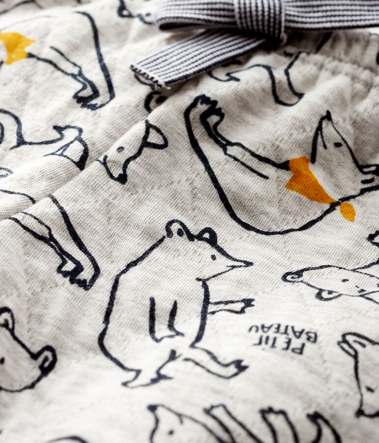 Pantalone in tubique beb&egrave; maschio grigio/multicolore