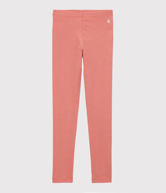 Jeggings bambina in jersey elasticizzato rosa PAPAYE