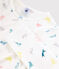 Pigiama fantasia gatti bambina in cotone bianco MARSHMALLOW/bianco MULTICO