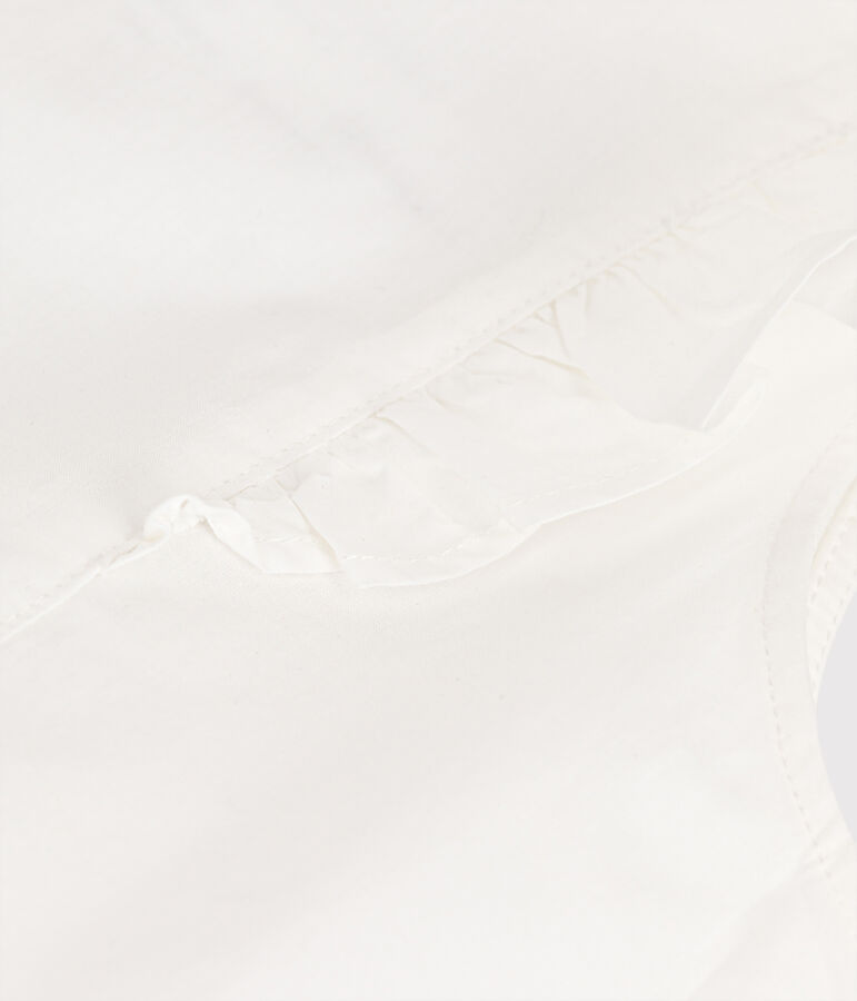 Abito da cerimonia in popeline bambina bianco ECUME