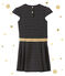 Abito per bambina in jersey doppiato blu SMOKING/giallo DORE