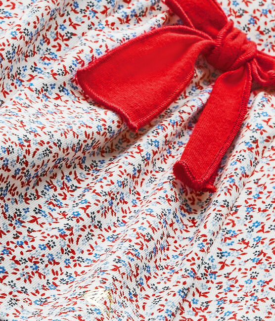 Abito bebé bambina stampato bianco MARSHMALLOW/rosso TERKUIT/ MULTICO