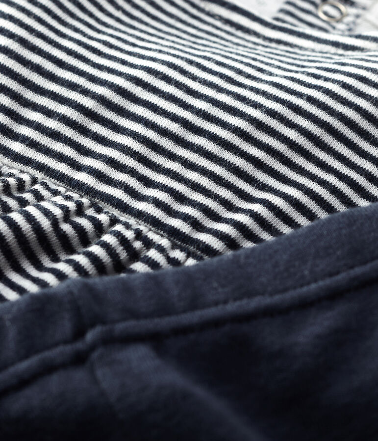 Completo due pezzi beb&egrave;. blu/bianco